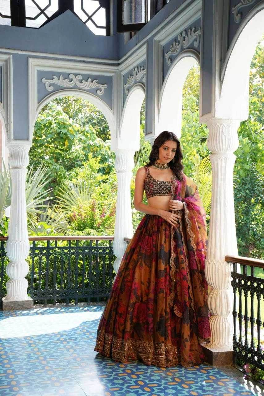 Organza Thread Work Lehenga - MYLUXURY LANE ENTERPRISE